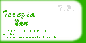 terezia man business card